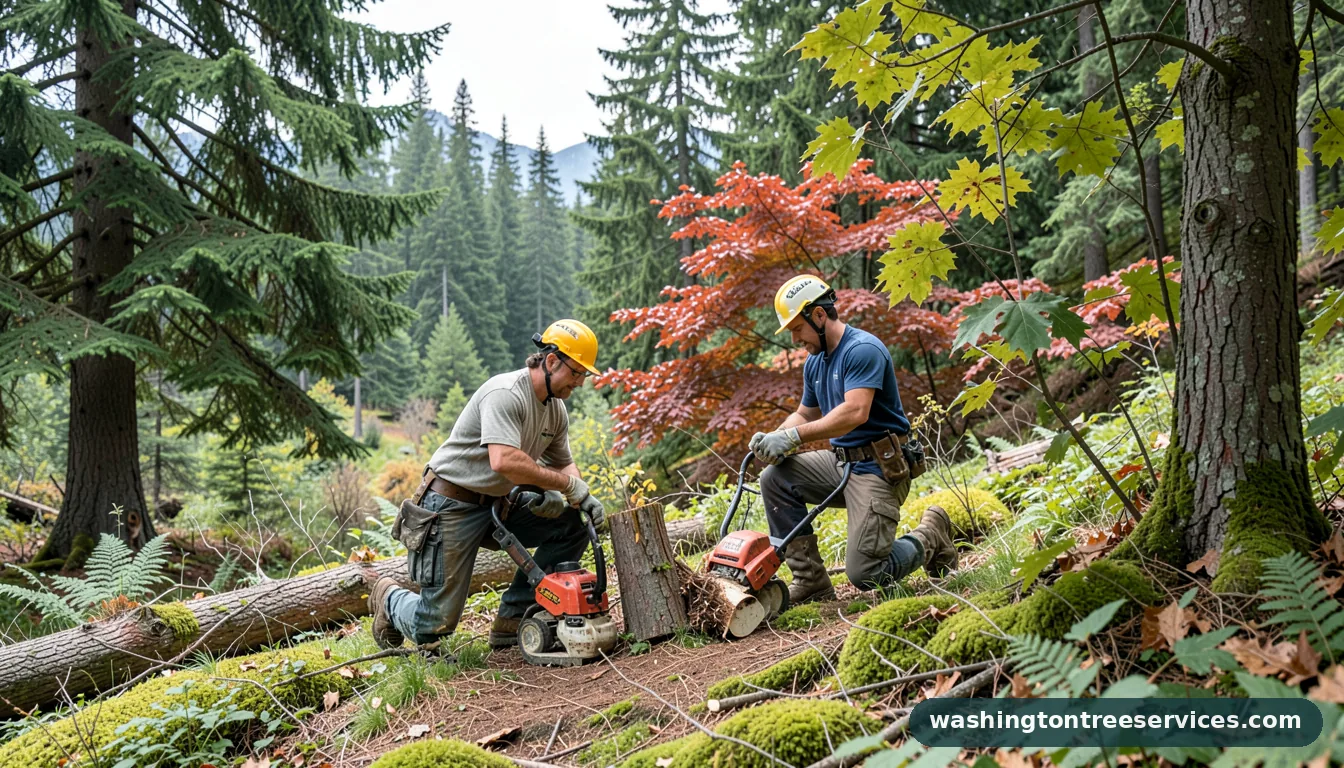 best tree pruners near me - completed tree work by Washington Tree Services