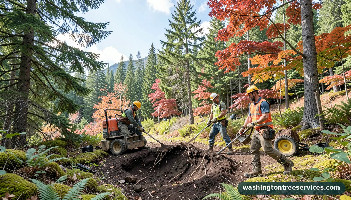 best way to cut roots in ground in Washington | Washington Tree Services best way to cut roots in ground - professional tree service in Washington