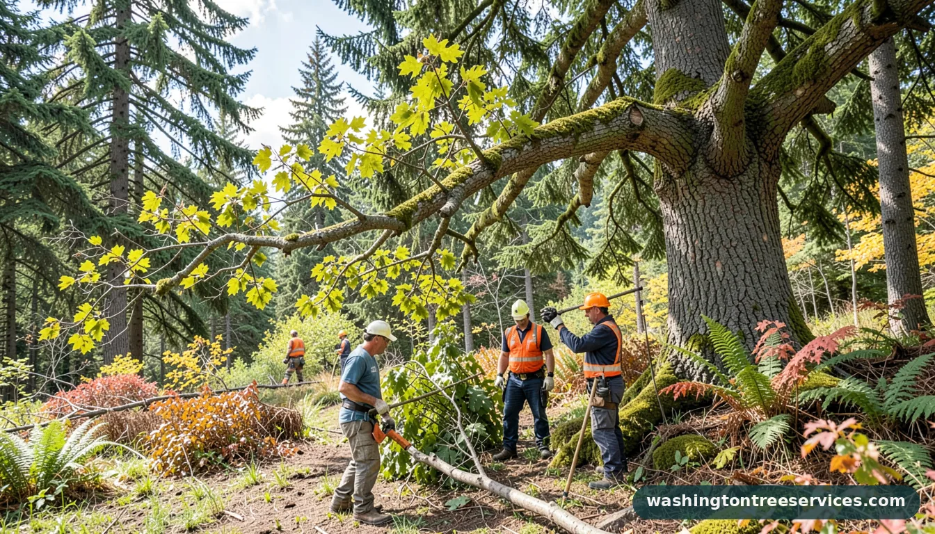 big branch tree and lawn llc - certified arborists at work in Washington