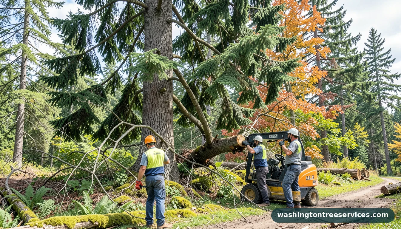 big branch tree and lawn llc - tree service equipment and crew in Washington