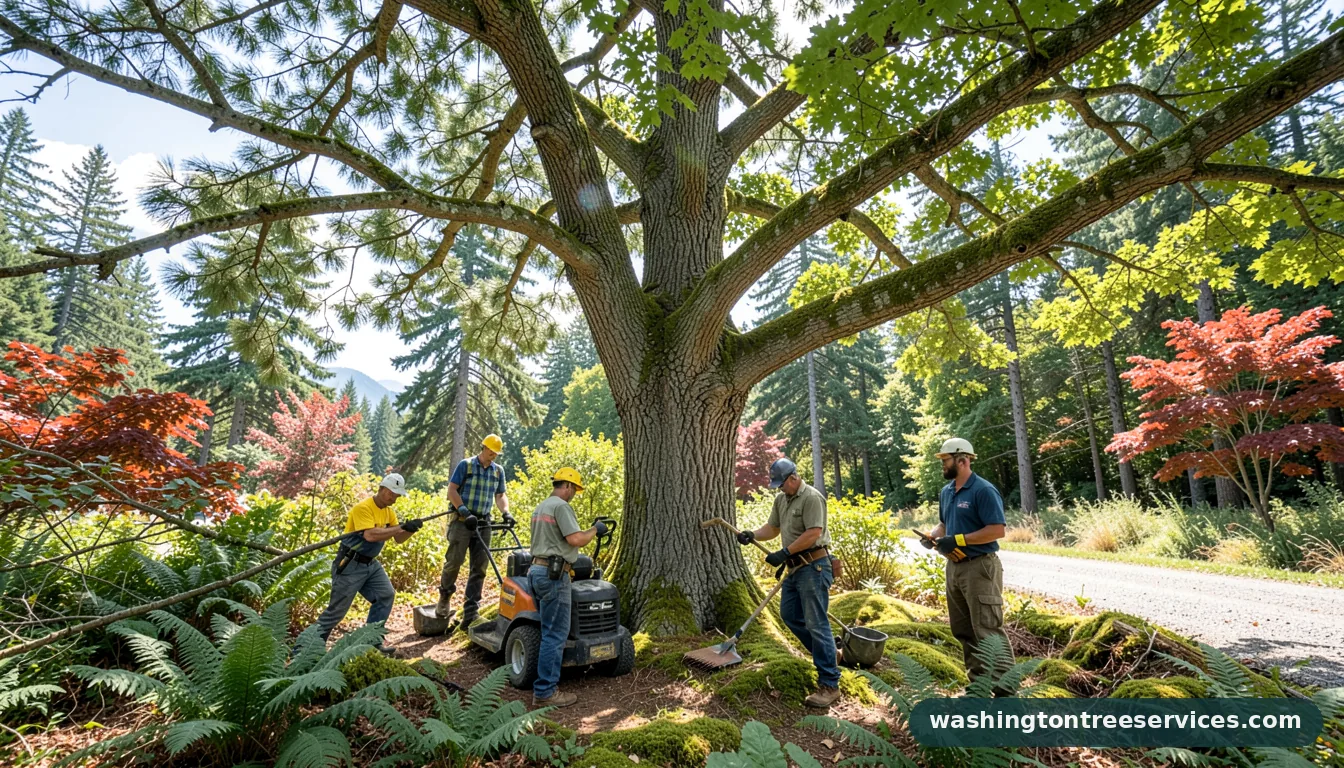 big branch tree and lawn llc - completed tree work by Washington Tree Services