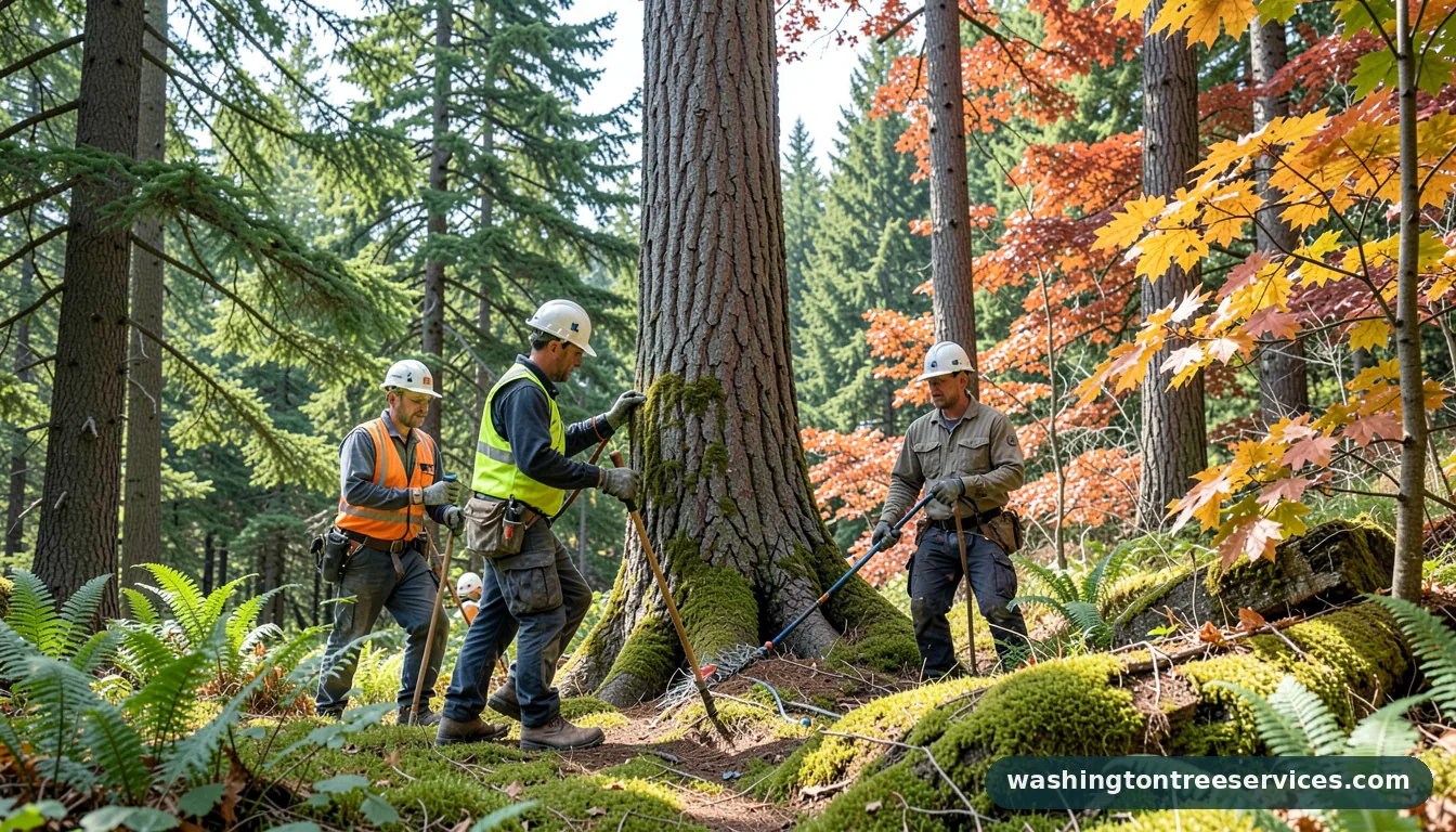 black diamond tree service - certified arborists at work in Washington