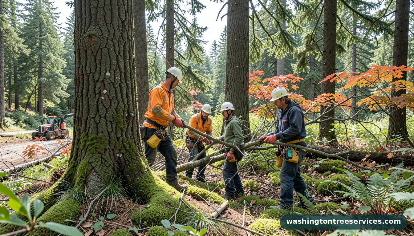 black diamond tree service - tree service equipment and crew in Washington