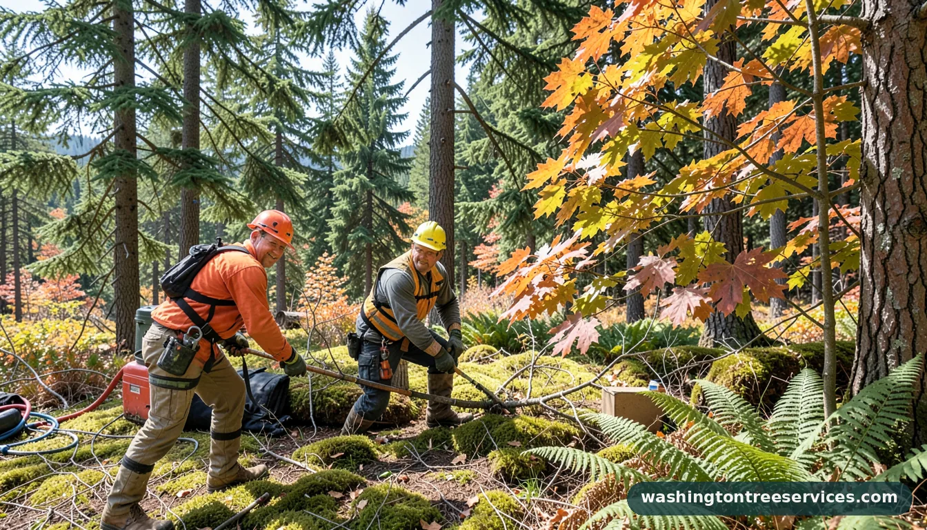 black diamond tree service - completed tree work by Washington Tree Services