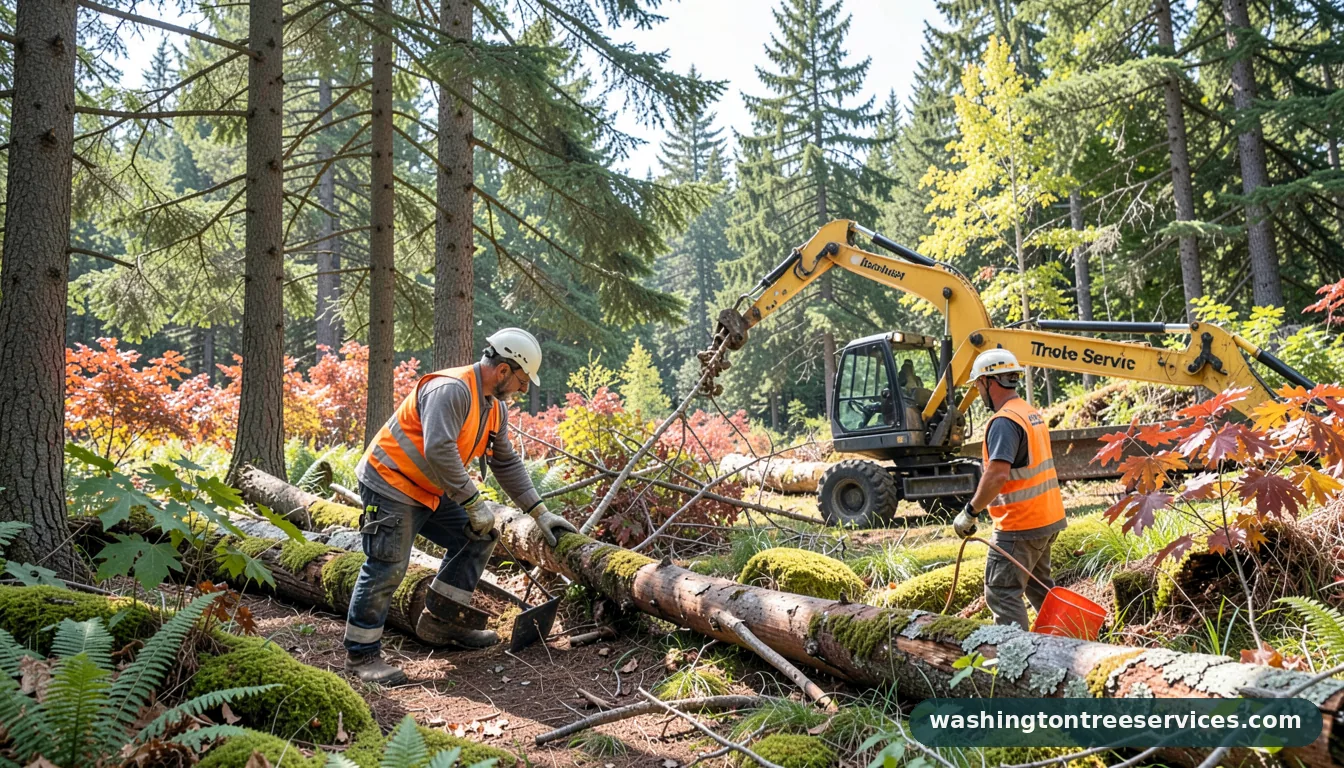 bombardier tree service - tree service equipment and crew in Washington