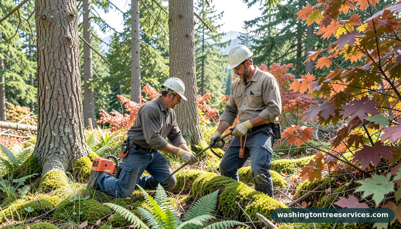 borer beetle tree treatment - completed tree work by Washington Tree Services