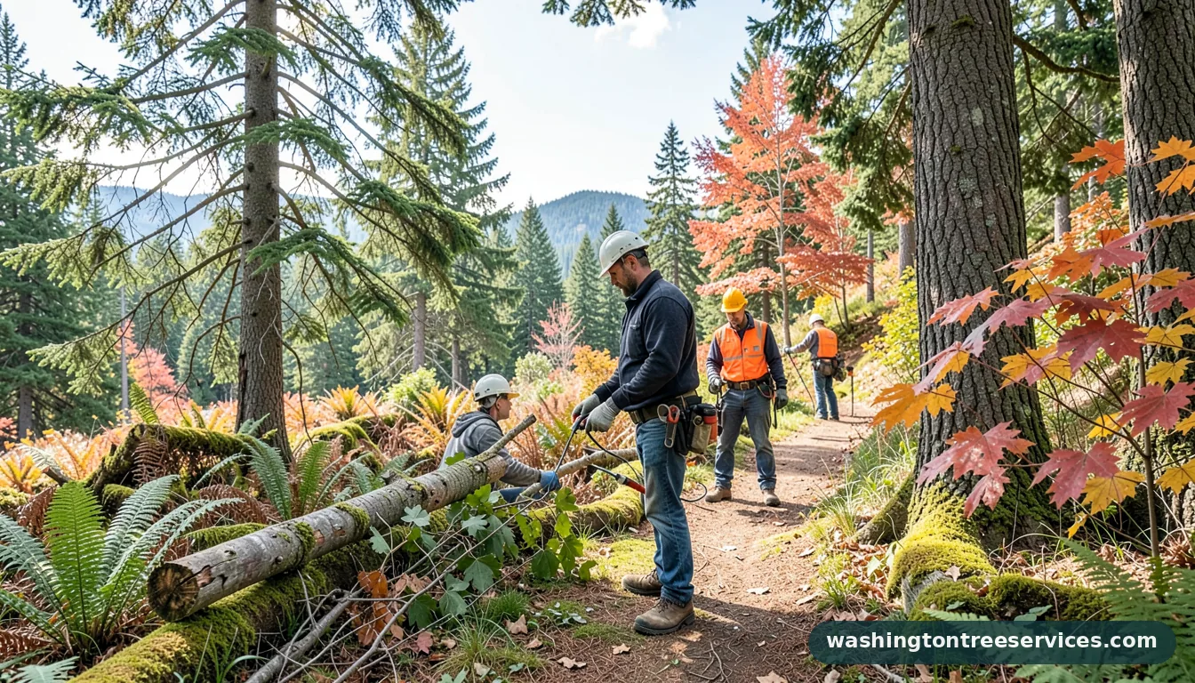bothell arborist - tree service equipment and crew in Washington