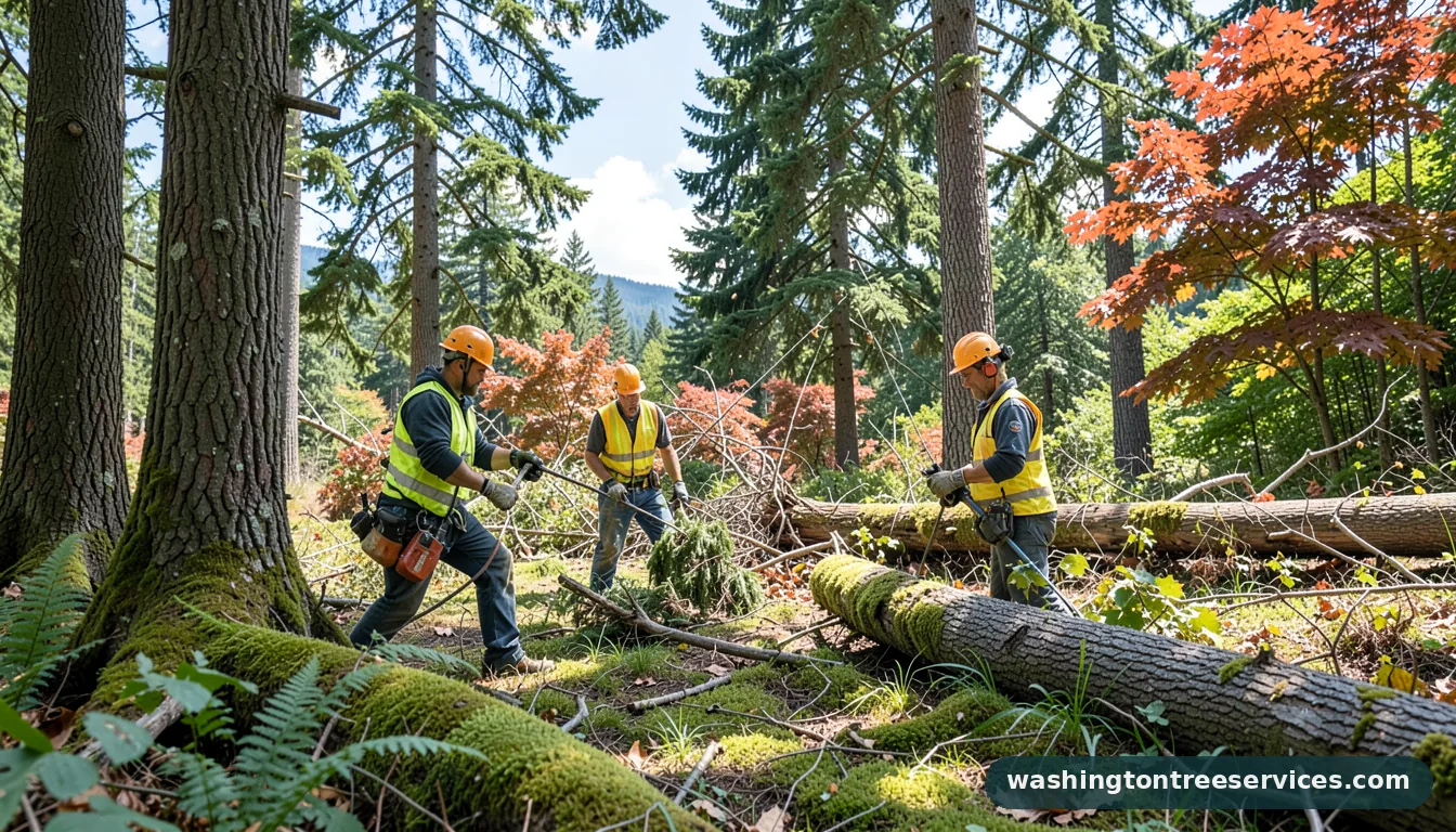 bothell tree removal - certified arborists at work in Washington