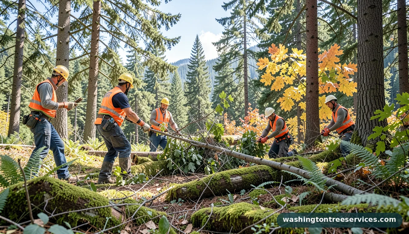 bothell tree removal - tree service equipment and crew in Washington
