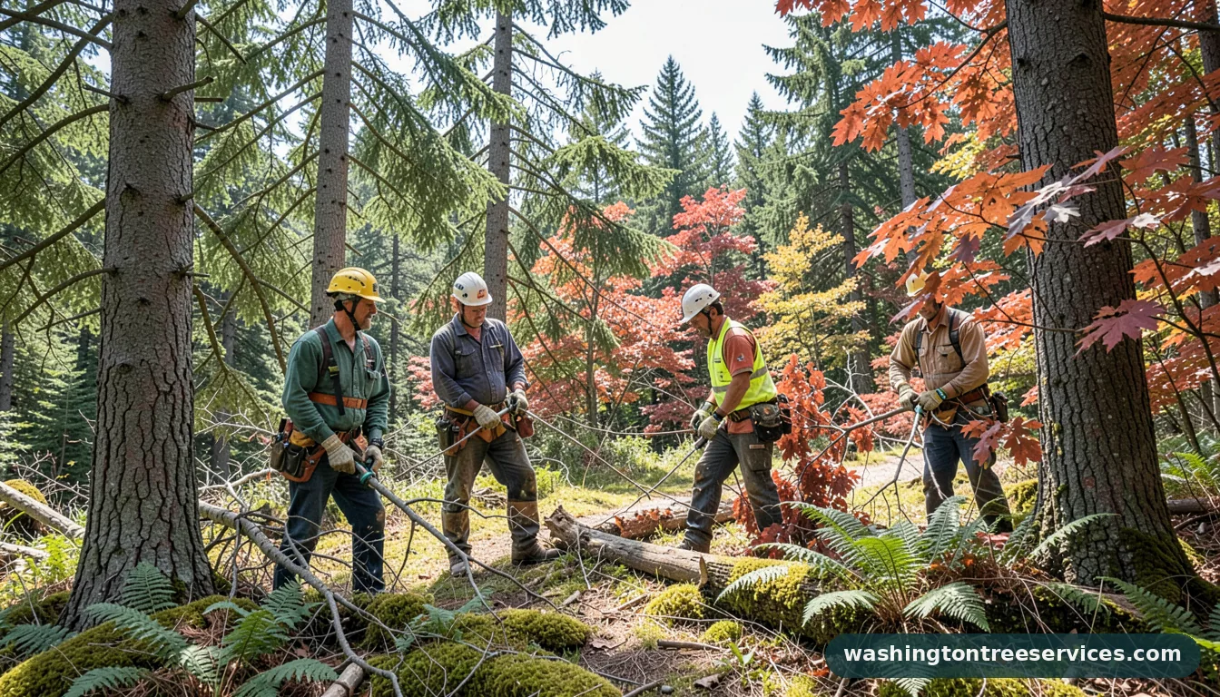 Completed bothell tree service project by Washington Tree Services bothell tree service - completed tree work by Washington Tree Services