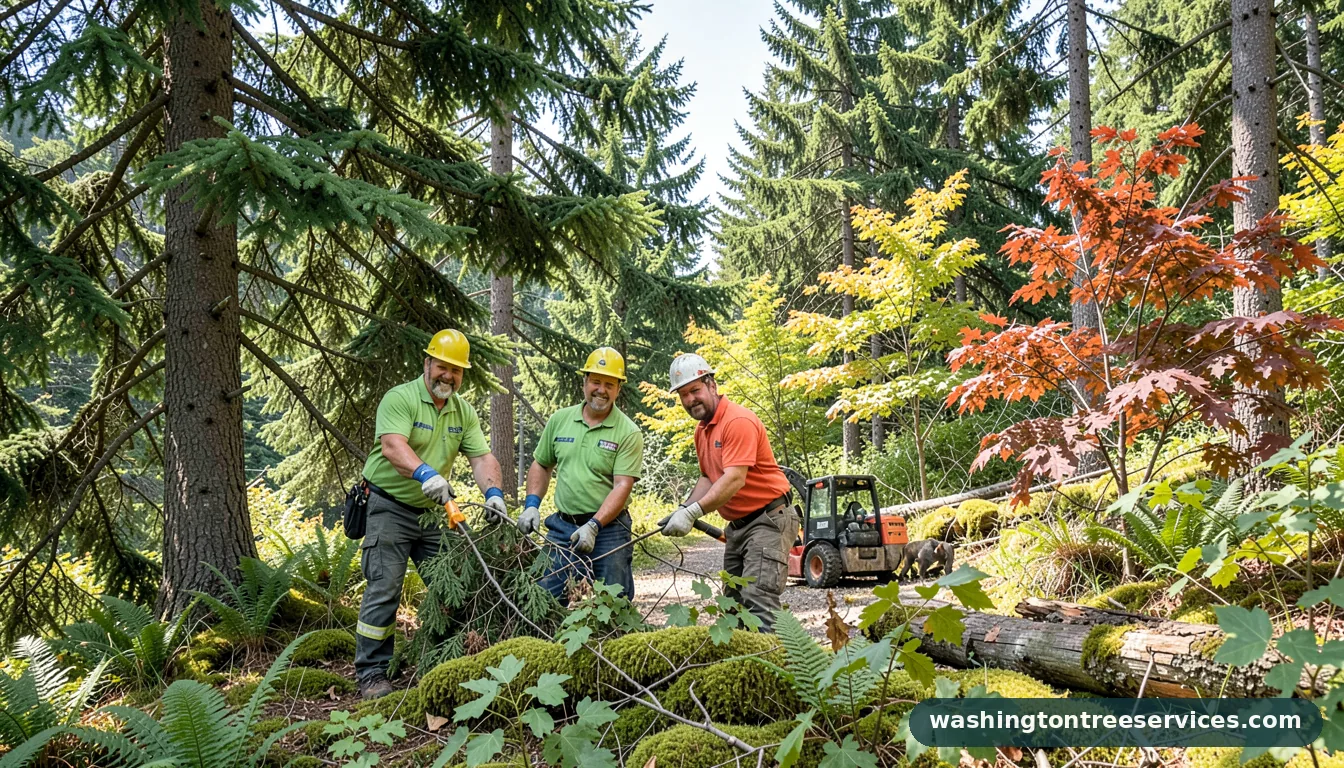 bothell tree services - tree service equipment and crew in Washington