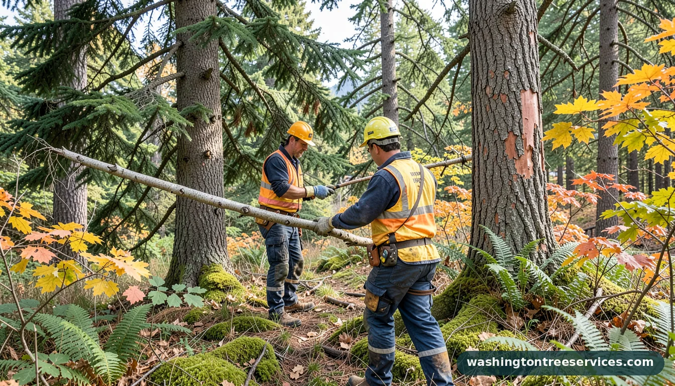 bronze birch borer treatment - certified arborists at work in Washington