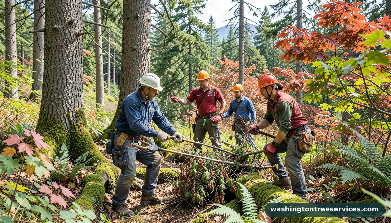 brooks landscaping and tree service - certified arborists at work in Washington