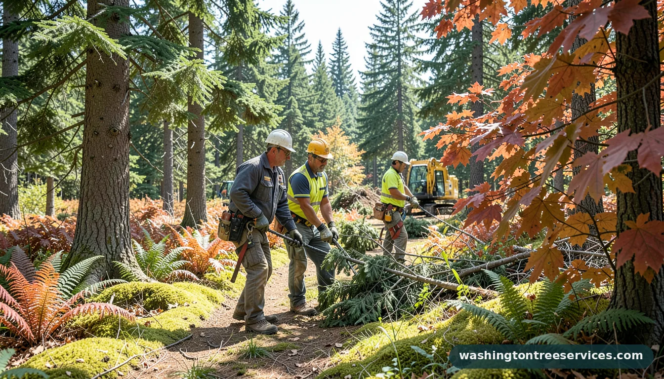 brooks landscaping and tree service - tree service equipment and crew in Washington