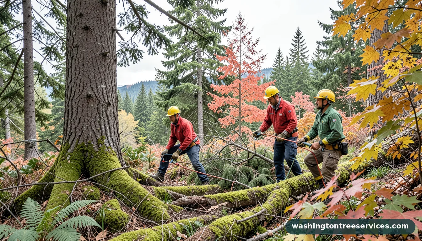 bruisers tree service - certified arborists at work in Washington