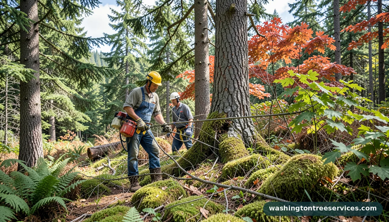 bruisers tree service - completed tree work by Washington Tree Services