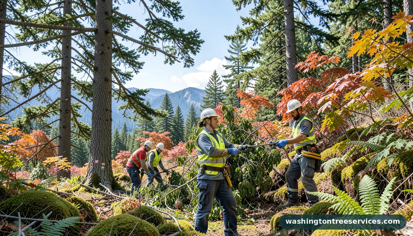 burien tree service - tree service equipment and crew in Washington