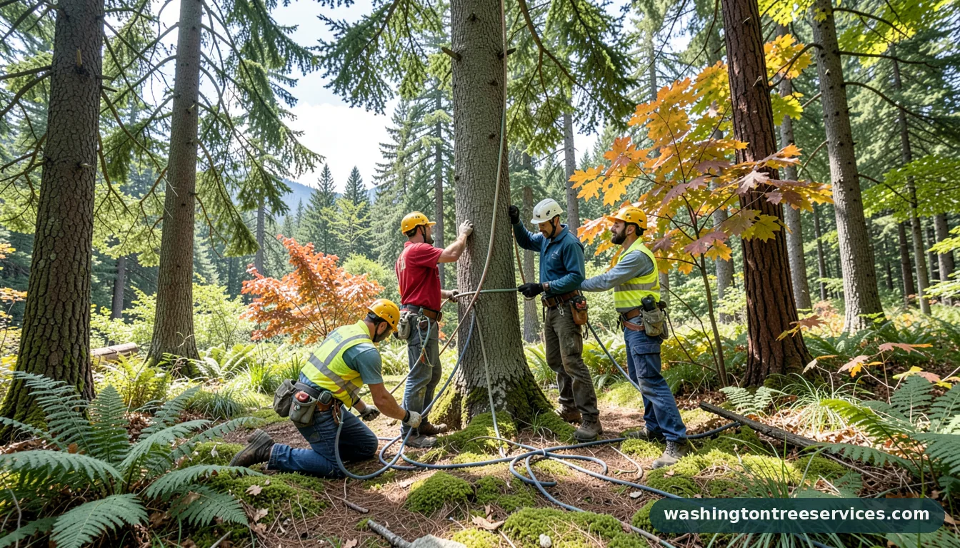 cabling tree - professional tree service in Washington