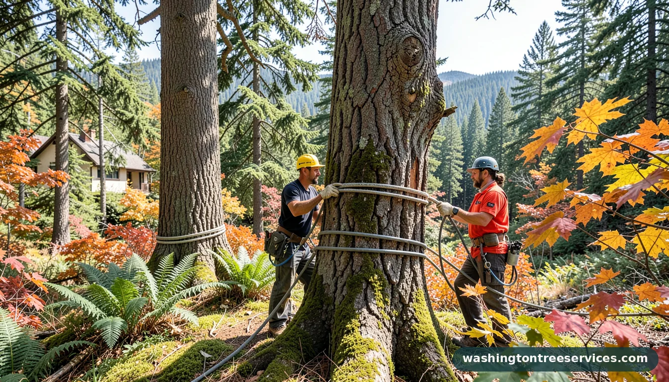 cabling tree - completed tree work by Washington Tree Services