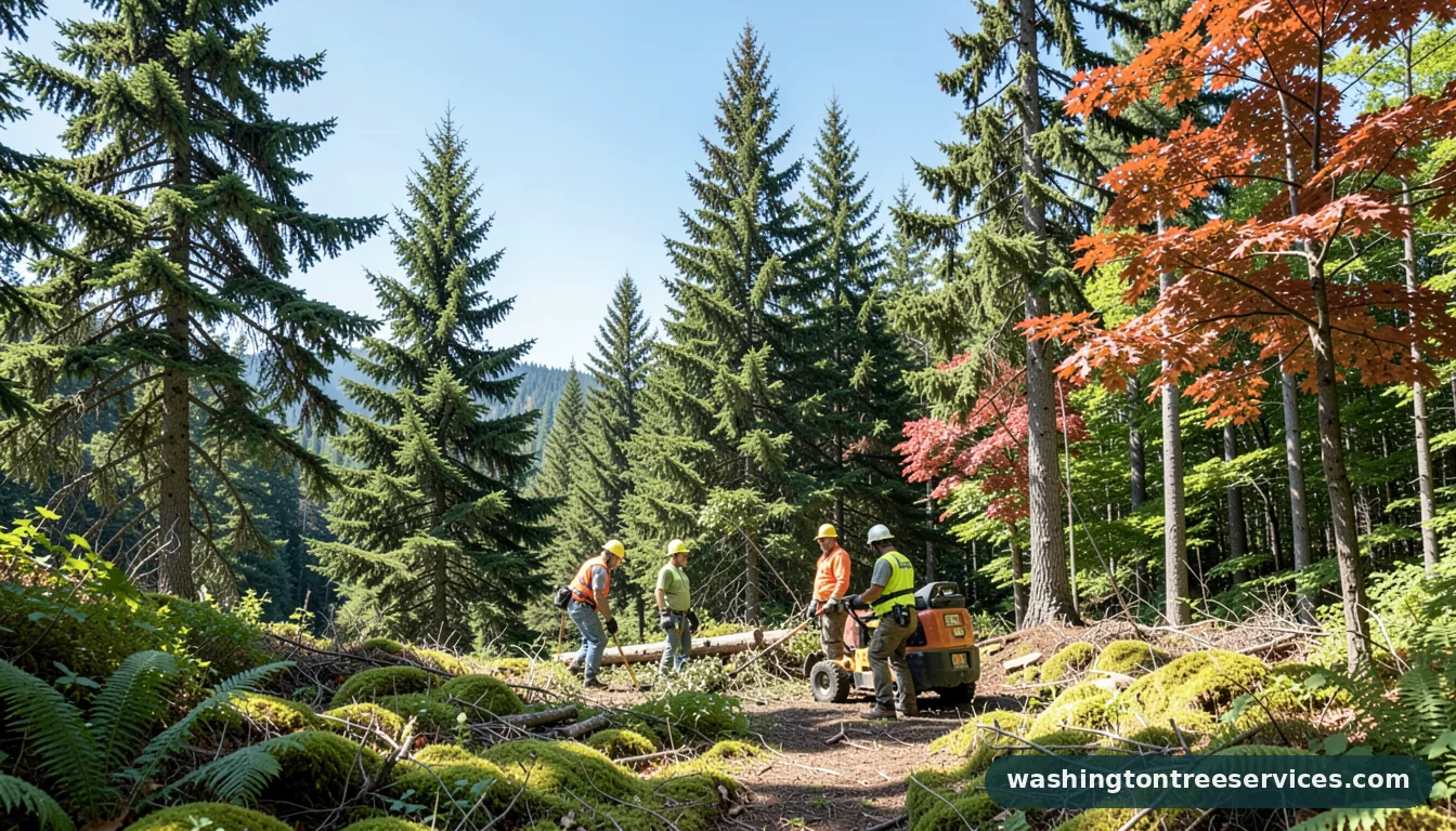 can evergreen trees be topped - professional tree service in Washington