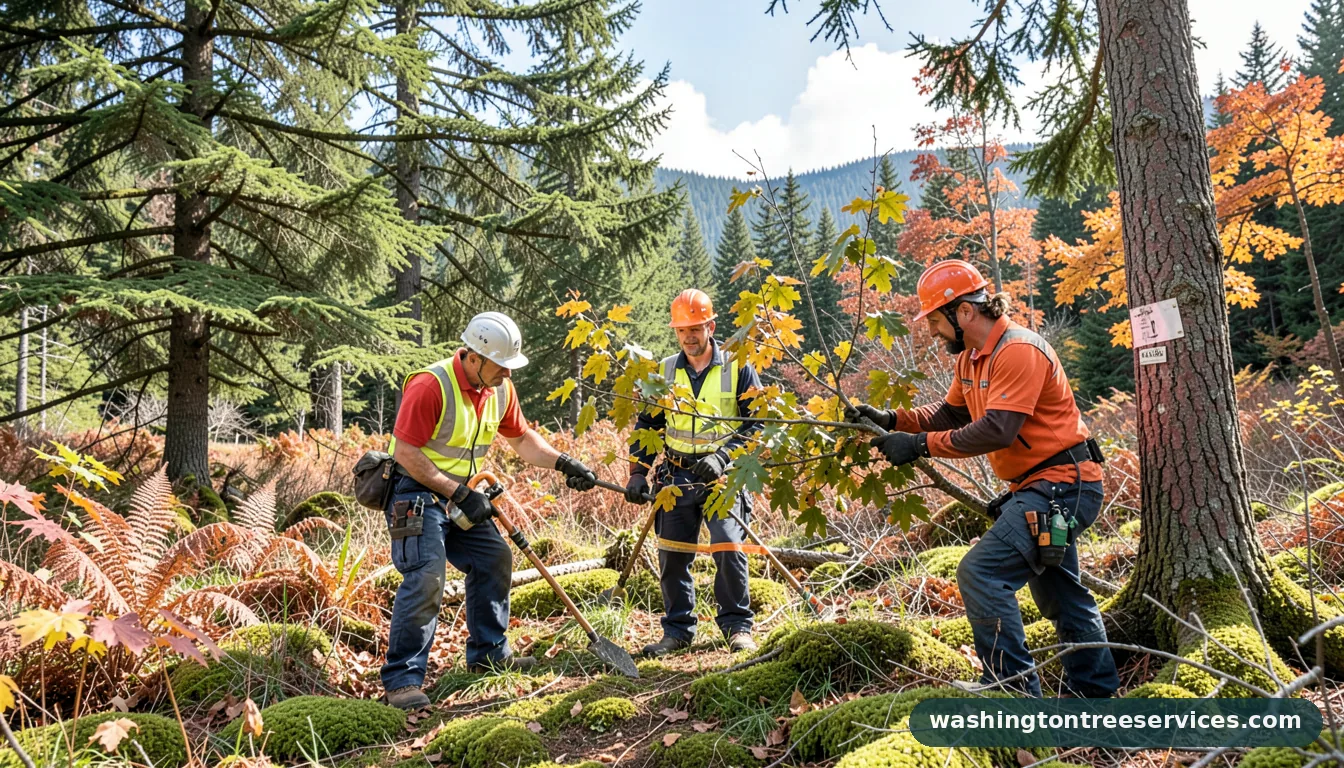 Professional equipment for can i trim fruit trees in the fall in Washington can i trim fruit trees in the fall - tree service equipment and crew in Washington