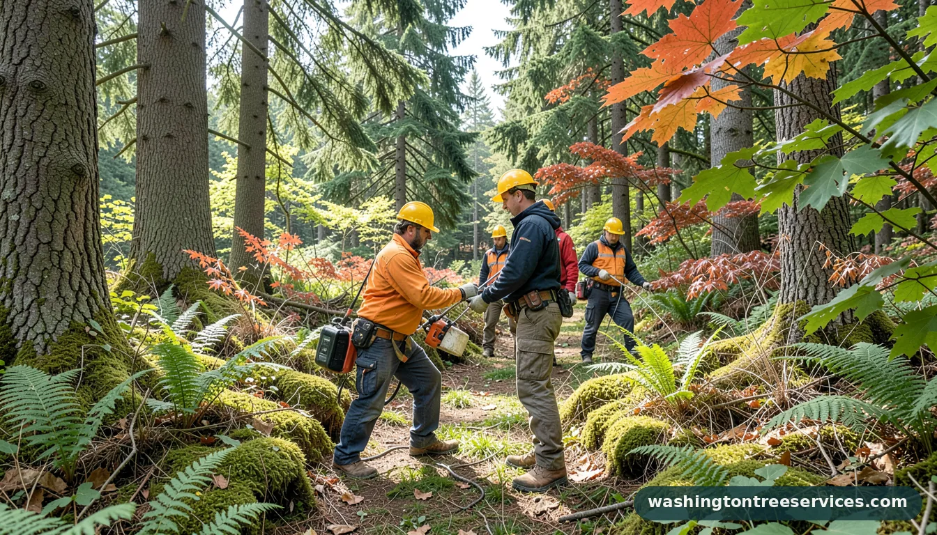 can t afford tree removal - tree service equipment and crew in Washington