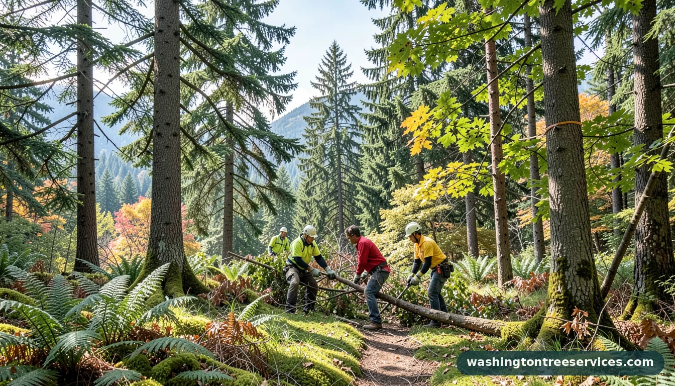 can t afford tree removal - completed tree work by Washington Tree Services
