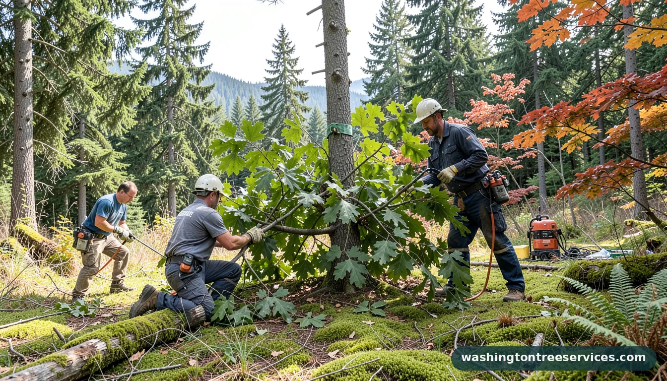 Completed can you kill an oak tree by trimming it project by Washington Tree Services can you kill an oak tree by trimming it - completed tree work by Washington Tree Services