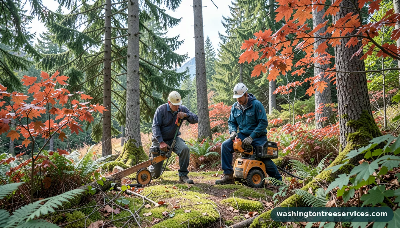 Certified arborists handling can you prune trees in december in Washington can you prune trees in december - certified arborists at work in Washington