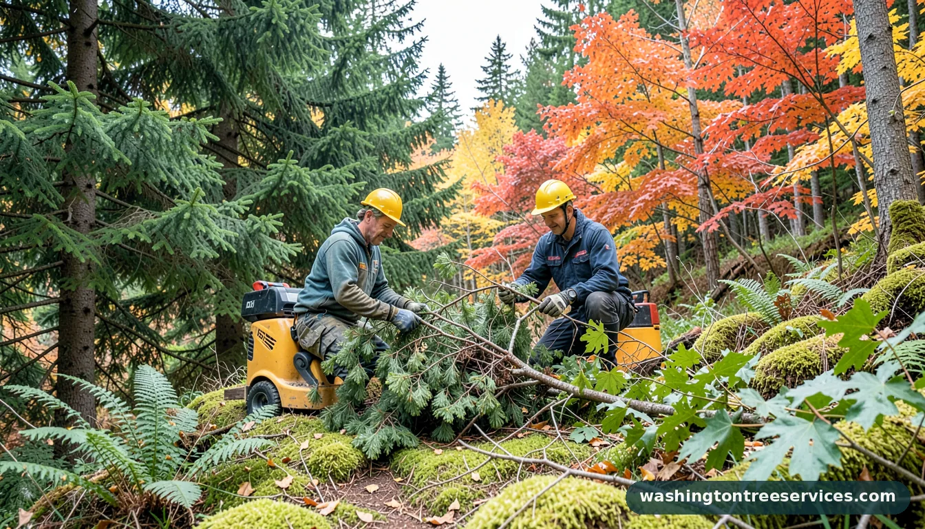 can you prune trees in fall - completed tree work by Washington Tree Services