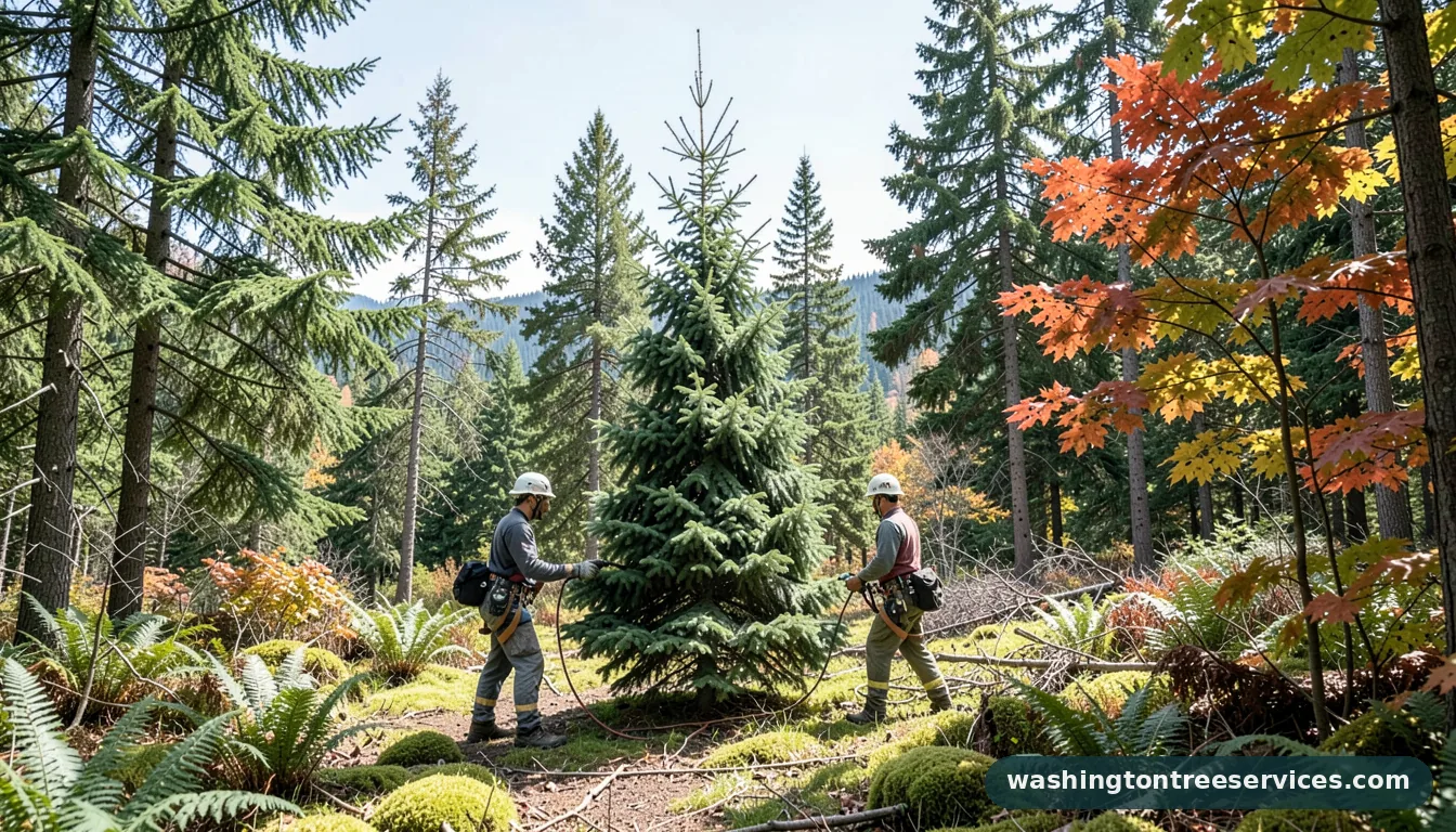 can you top a spruce tree - professional tree service in Washington