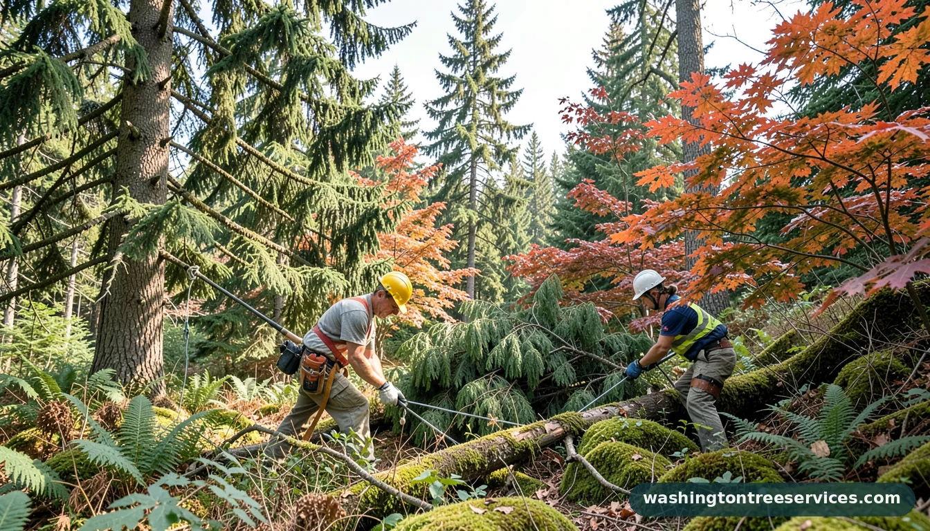 can you trim cedar trees - completed tree work by Washington Tree Services