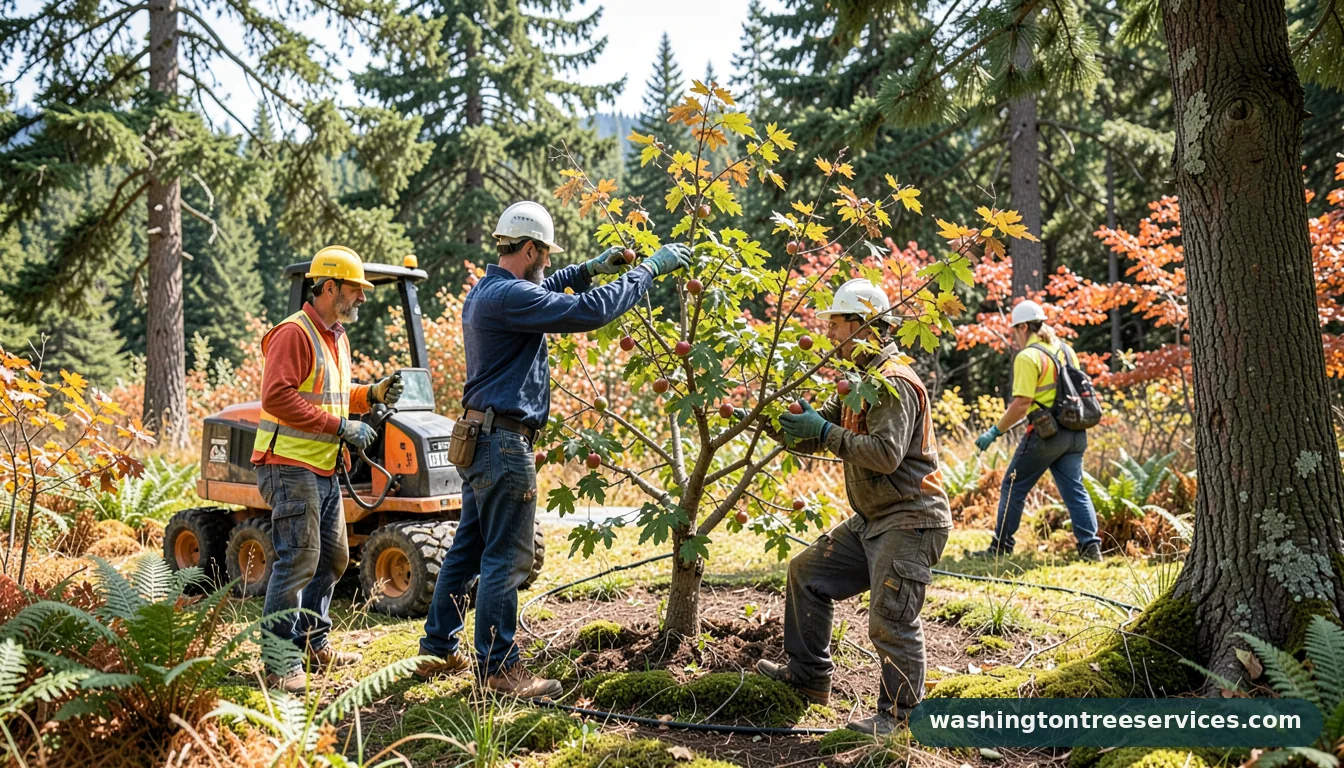 caring for fruit trees - completed tree work by Washington Tree Services