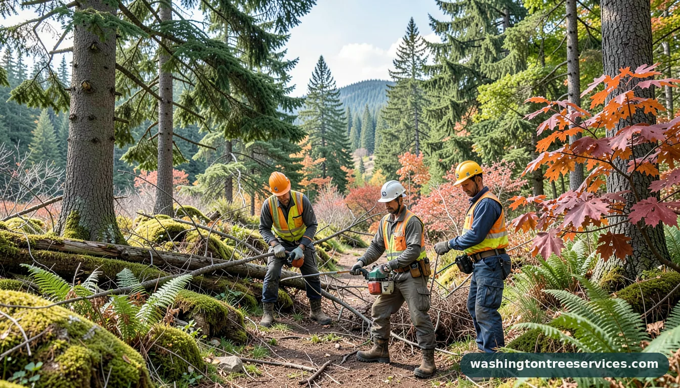 Certified arborists handling cascade tree care in Washington cascade tree care - certified arborists at work in Washington