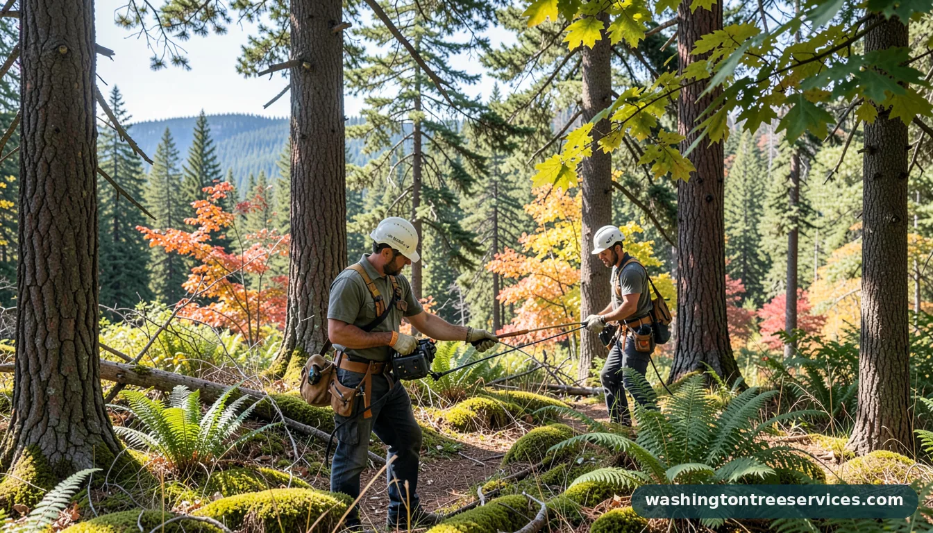 Professional equipment for cascade tree care in Washington cascade tree care - tree service equipment and crew in Washington