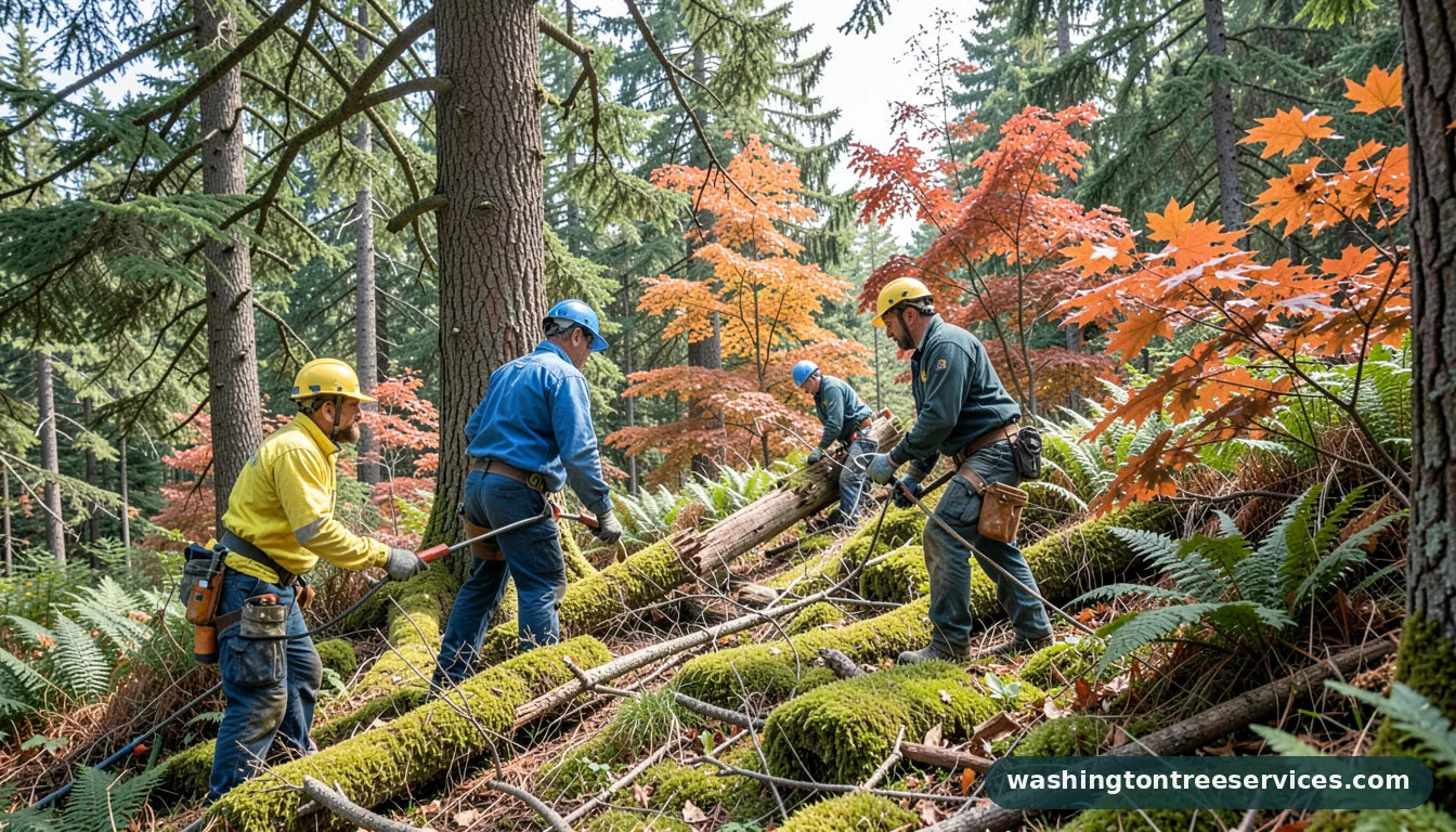 Completed cascade tree care project by Washington Tree Services cascade tree care - completed tree work by Washington Tree Services