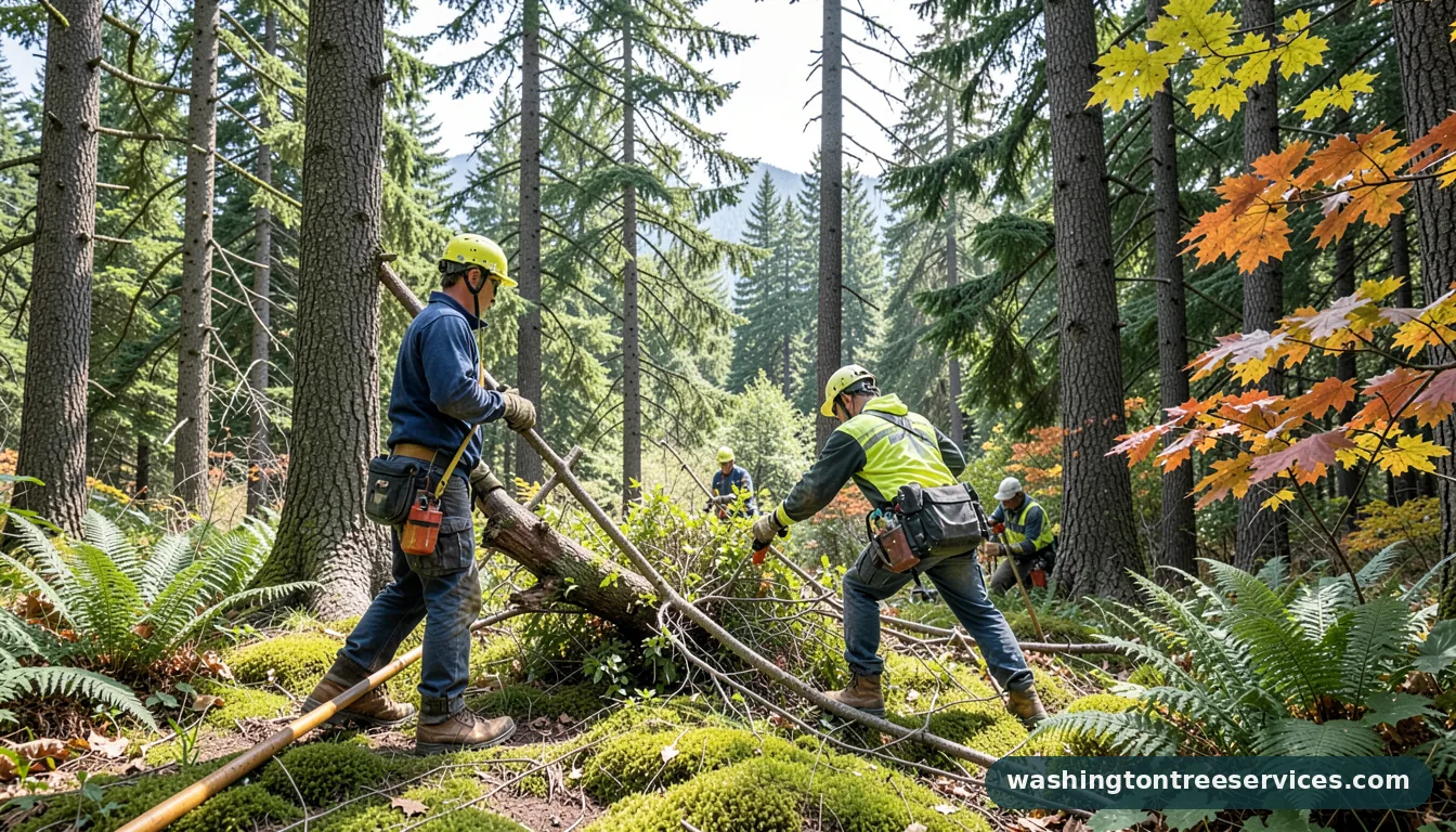 cheapest tree service near me - completed tree work by Washington Tree Services