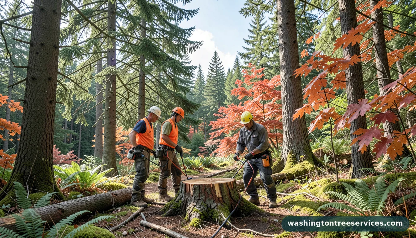 chemical stump remover - professional tree service in Washington
