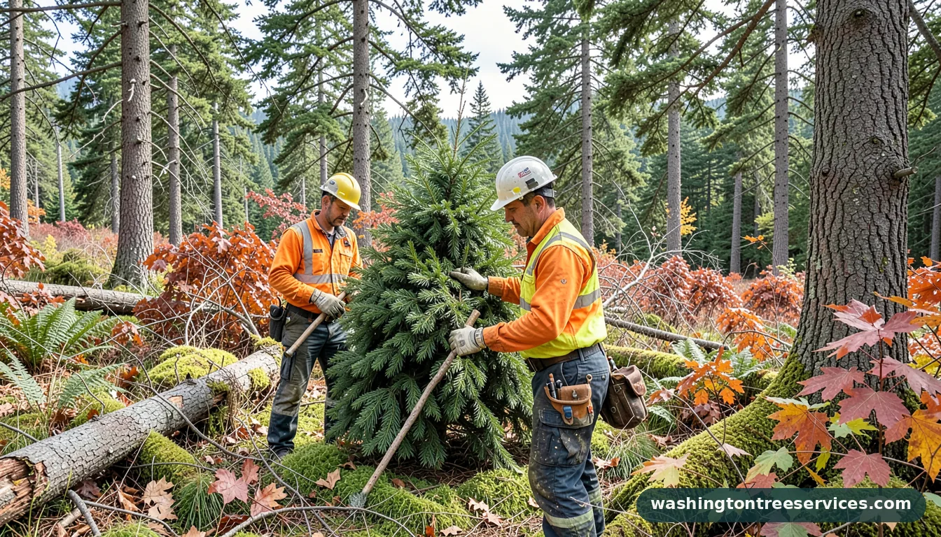 Professional equipment for christmas tree cutting washington in Washington christmas tree cutting washington - tree service equipment and crew in Washington