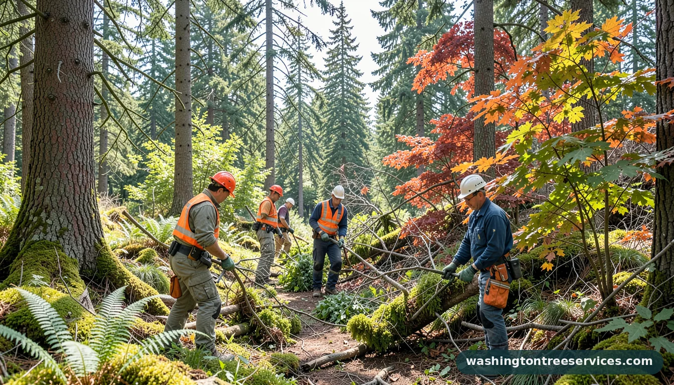 city of arlington tree removal - certified arborists at work in Washington