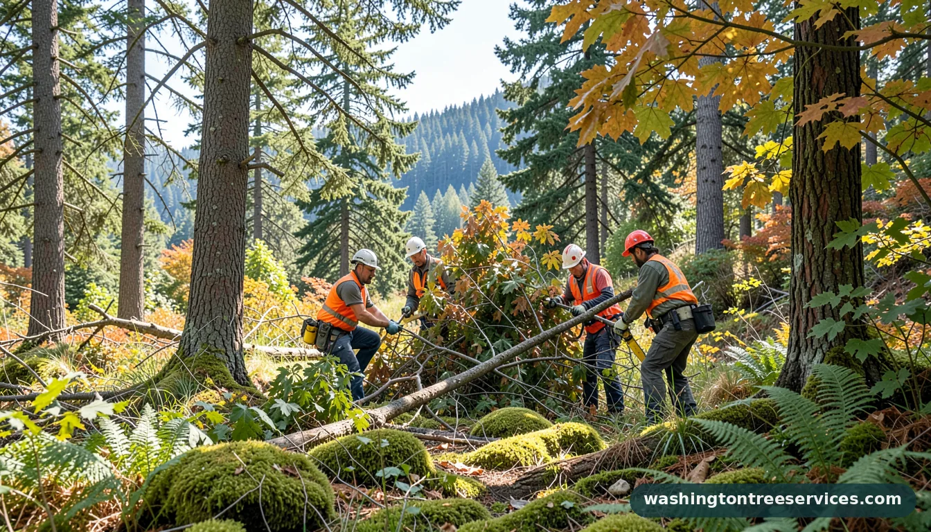 Professional equipment for city of bellevue tree removal in Washington city of bellevue tree removal - tree service equipment and crew in Washington
