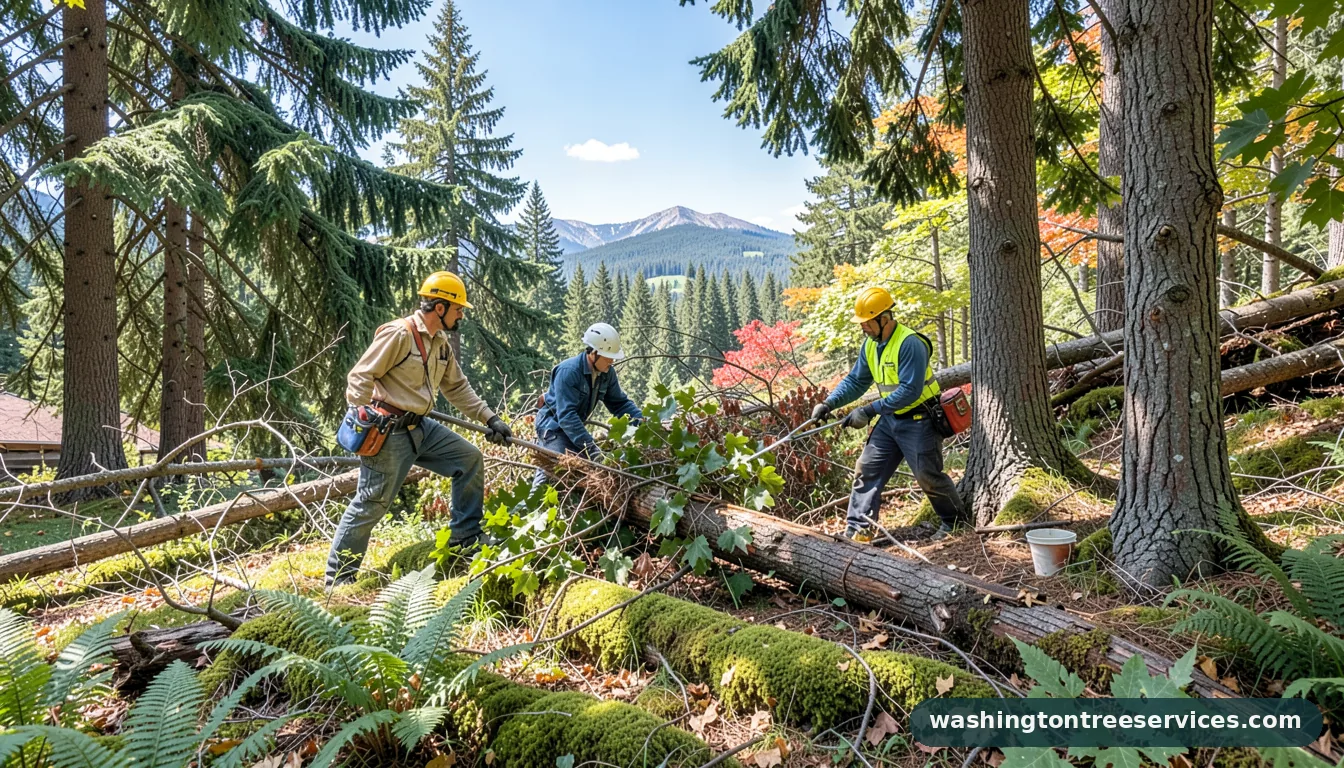 city of redmond tree removal - certified arborists at work in Washington