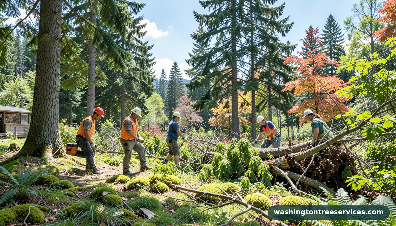 city of redmond tree removal - completed tree work by Washington Tree Services