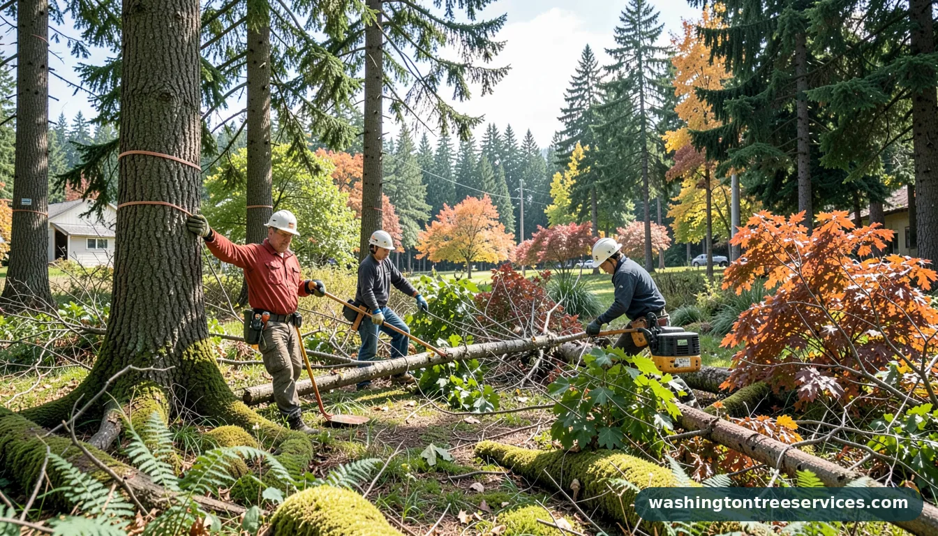 city of sammamish tree removal - certified arborists at work in Washington