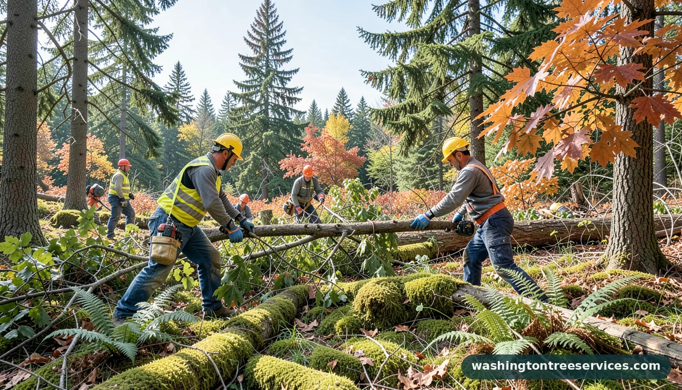 city of sammamish tree removal - tree service equipment and crew in Washington