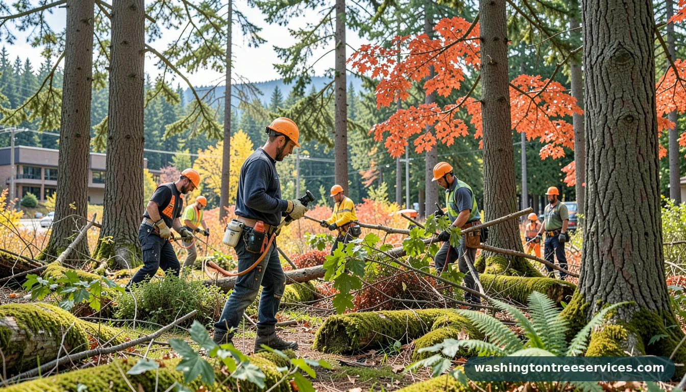 Professional equipment for city of seattle arborist in Washington city of seattle arborist - tree service equipment and crew in Washington