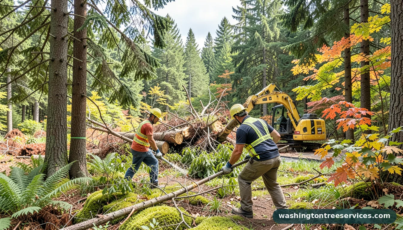 city of spokane tree removal - tree service equipment and crew in Washington
