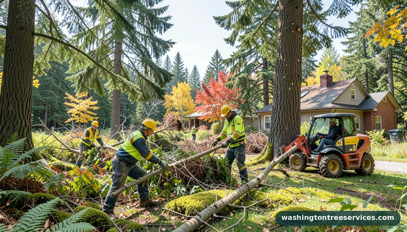 city of tacoma tree removal - completed tree work by Washington Tree Services