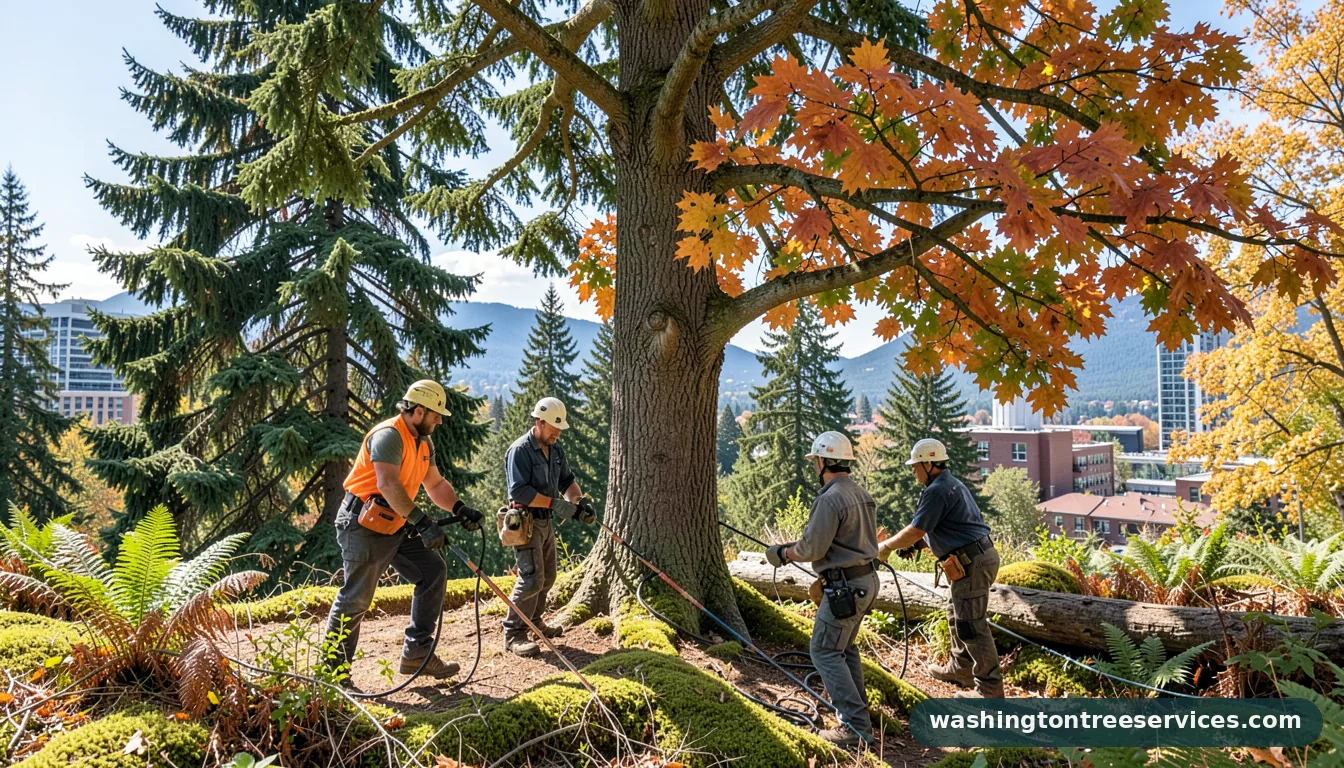 city tree - certified arborists at work in Washington