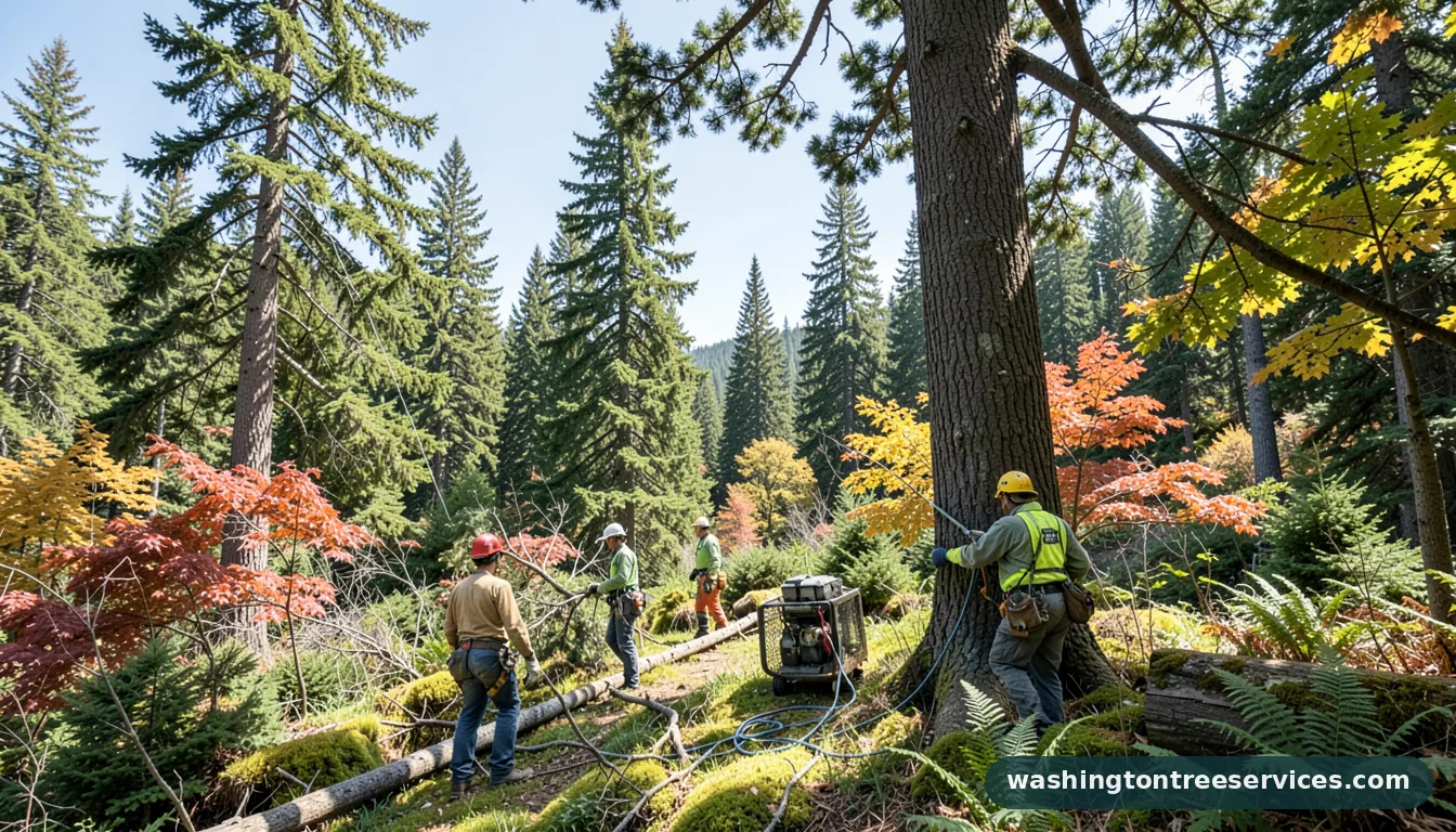 contract tree climber - professional tree service in Washington